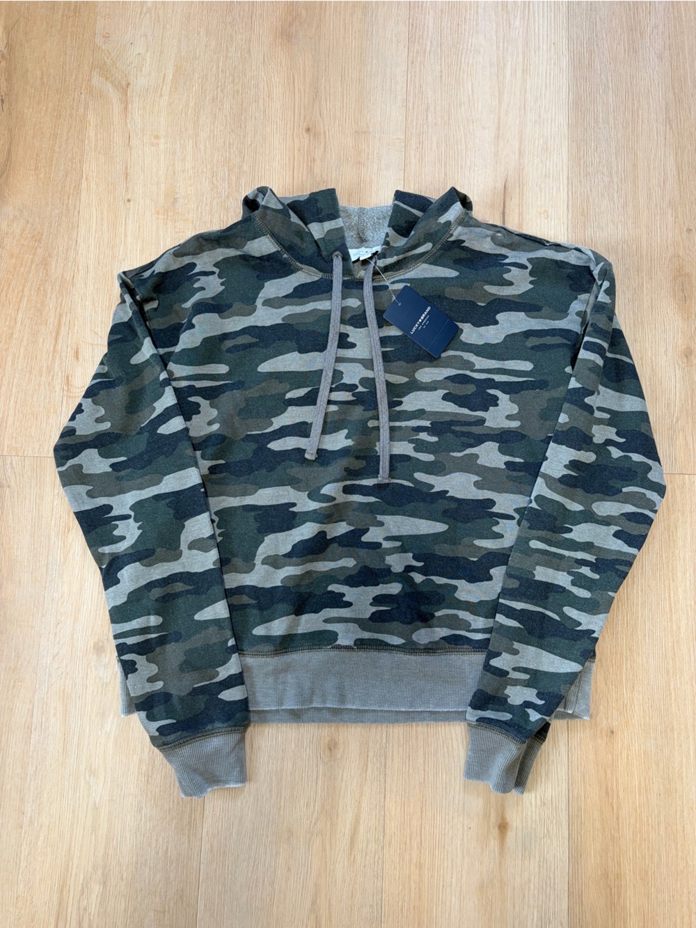 Lucky Brand Women’s Lightweight Camo Hoodie